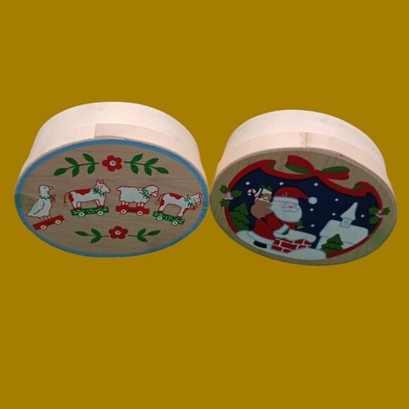unbranded Other - Vintage German wooden christmas  toys set of 2 box